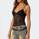 Eira Sheer Lace Tank Top