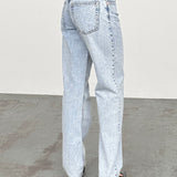 Mid Rise Slim Parallel Jeans in 80's Light Wash