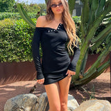 Soleste Ribbed Mini Dress
