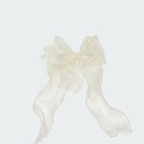 Frilled Bow Hair Clip