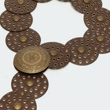Faux Leather Western Disc Belt