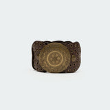 Faux Leather Western Disc Belt