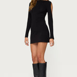Billy Cutout Boat Neck Mini Dress
