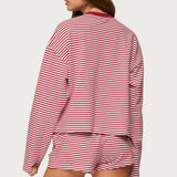 Jainee Striped Long Sleeve T Shirt