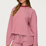 Jainee Striped Long Sleeve T Shirt