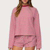 Jainee Striped Long Sleeve T Shirt