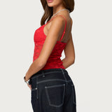 Eira Sheer Lace Tank Top