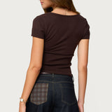 Theresa V Neck Knit Top