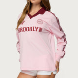Brooklyn Contrast Oversized Rugby Shirt