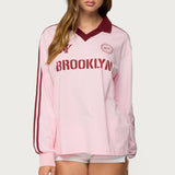 Brooklyn Contrast Oversized Rugby Shirt