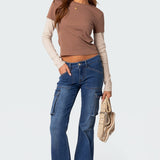 Mood Layered Long Sleeve T Shirt