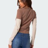 Mood Layered Long Sleeve T Shirt