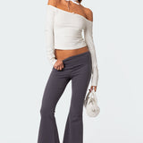 Naomi Foldover Flared Leggings