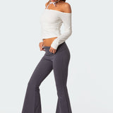 Naomi Foldover Flared Leggings