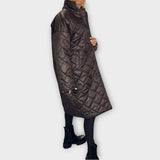 Reversible Padded Jacket with Leopard Lining