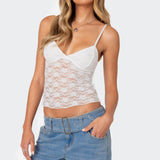 Eira Sheer Lace Tank Top