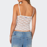 Eira Sheer Lace Tank Top